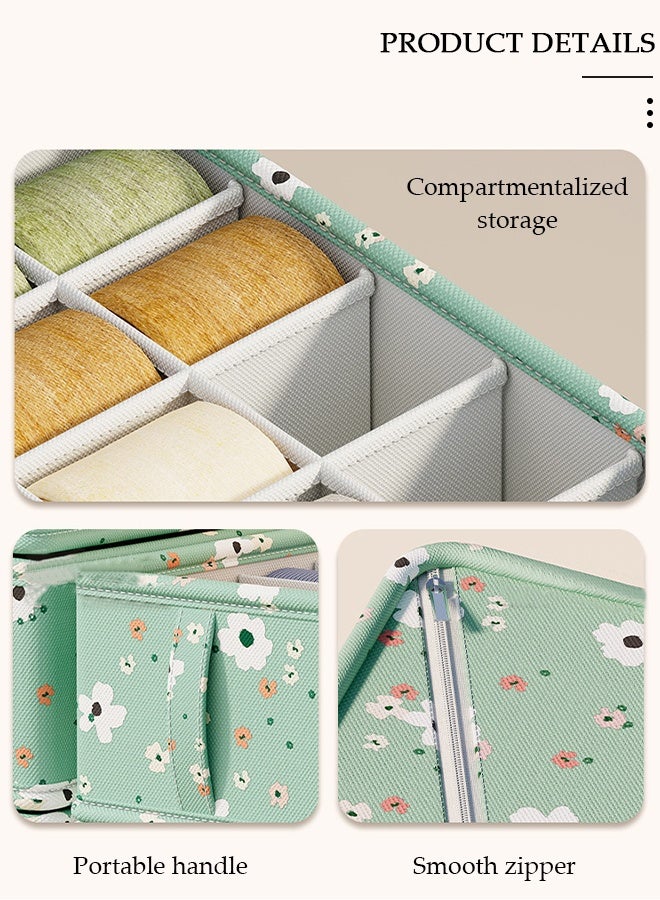 DUNISO 3 قطع منظم ملابس خزانة الملابس، جورب داخلي، منظم أدراج، فواصل خلية قابلة للطي، منظمات خزانة ملابس وصناديق تخزين للملابس، ملابس الأطفال، حمالة الصدر، اللباس الداخلي، الوشاح، العلاقات - Image 2