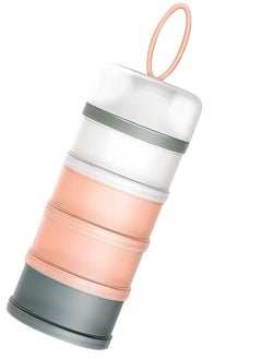 Gonice 4-Tier Baby Milk Formula Dispenser, Spill Proof Baby Snack Storage Container, Stackable Travel Formula Container  - Image 1