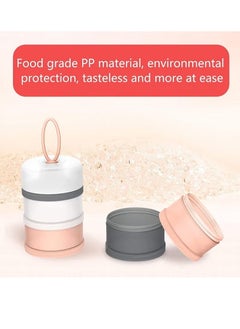 Gonice 4-Tier Baby Milk Formula Dispenser, Spill Proof Baby Snack Storage Container, Stackable Travel Formula Container  - Image 5