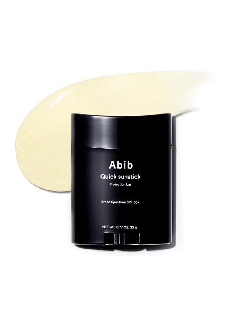 abib Quick Sunstick Protection Bar SPF50+ 0.77 oz / 22 g (Glowing) | Suncreen Stick Suncare Sunblock, No Whitecast, Protector Solar Barra, Centella Asiatica Extract, Aloe Extract - Image 1