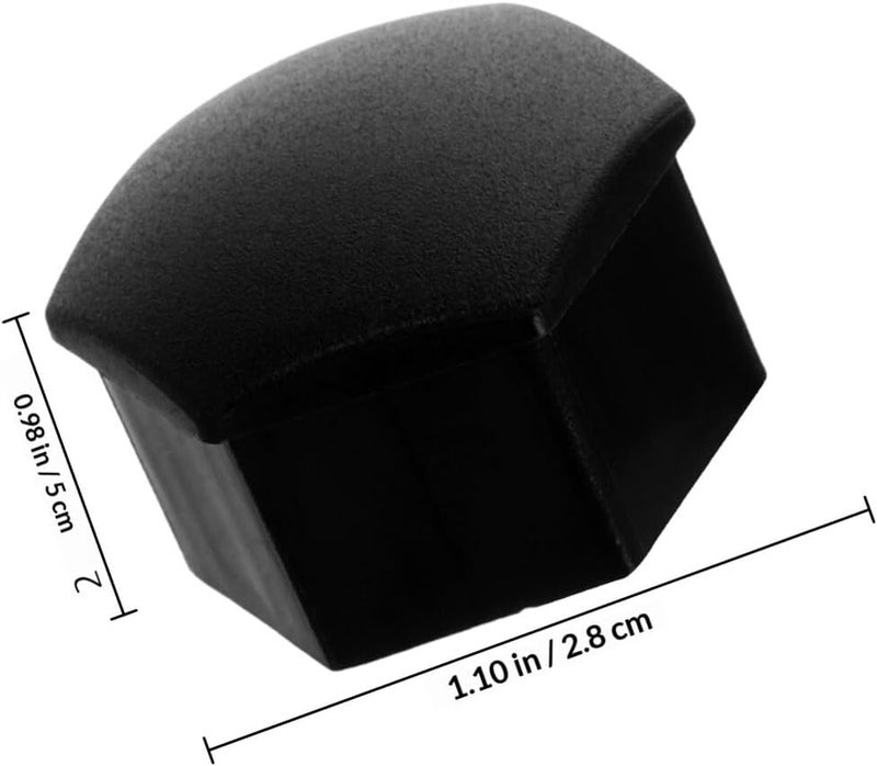 Matte Black Wheel Hub Nut Covers 20pcs with 1 Removal Clip for Electric Vehicle Lug Nuts Dustproof Anti-Rust Tire Hub Cap Automotive Wheel Center Screw Caps - Image 2