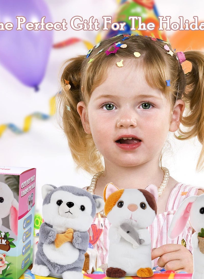 Excefore Talking Rabbit Stuffed Animal Toy, Interactive Plush Pet, Repeats What You Say, Dances, Shakes, Perfect Gift for Boys And Girls, Height: 7 - Image 2