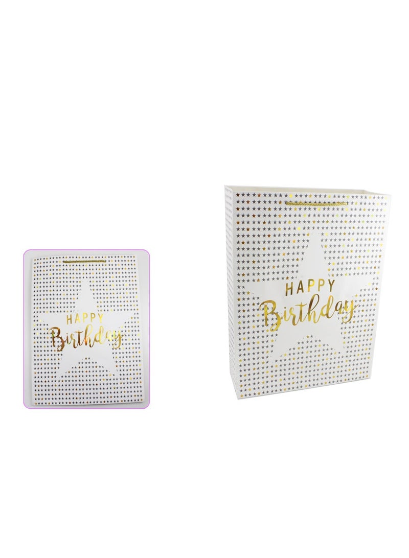 PARTY FUN Paper Gift  Bag Happy Birthday 31x12x42Cm  - Image 2