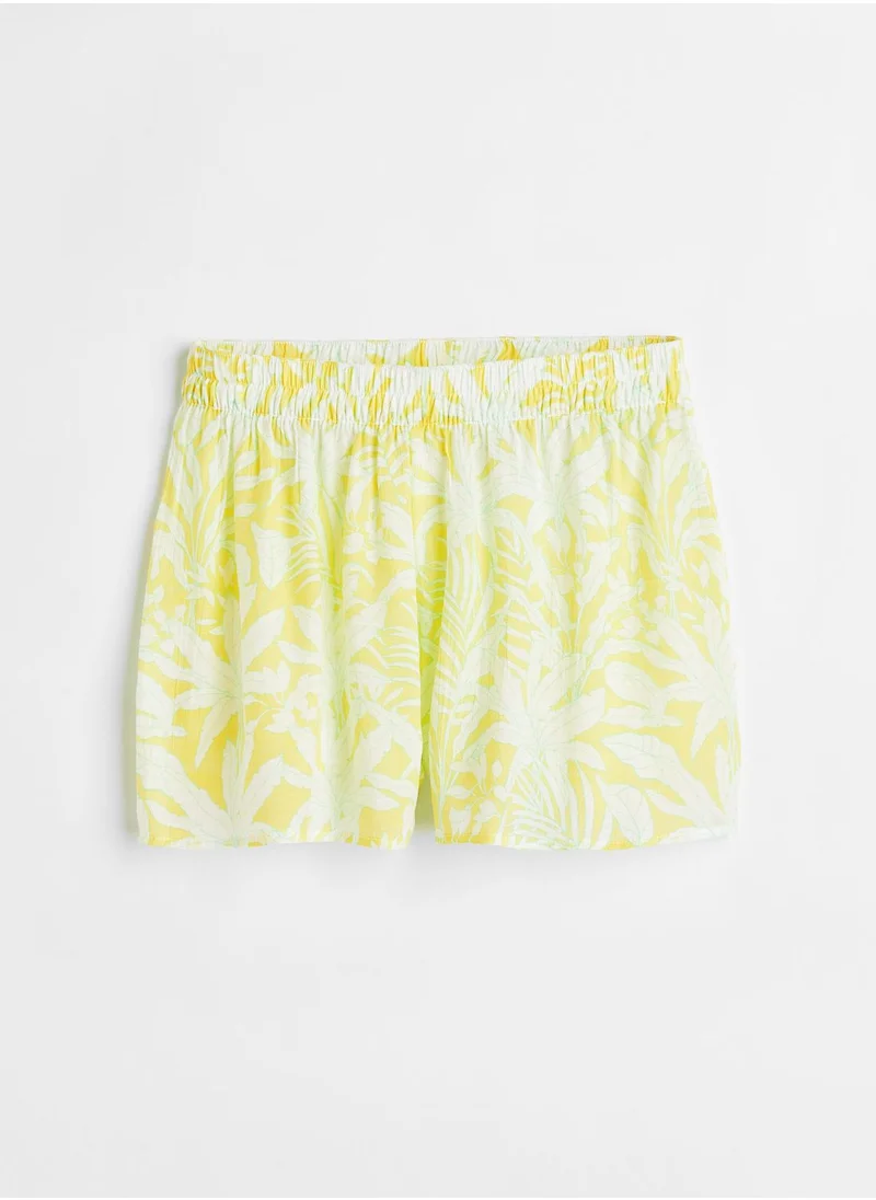 H&M High Waist Printed Shorts