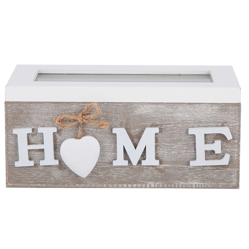 Tea Bag Jewelry Organizer Storage Box Desktop Container (Two Compartments) - Image 1