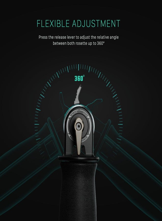 Tilta Quick Adjust Rosette Adapter - Black | Secure Connection | Compatible | Enhanced Comfort | Durable & Lightweight (Pair) - Image 4