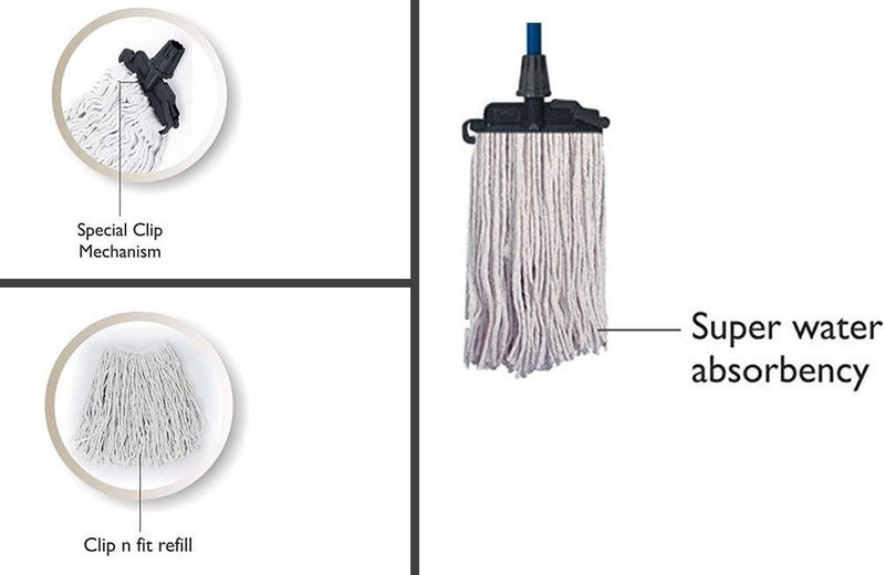 Gala Clip n Fit Floor Mop Refill (Pack of 01) - Image 2