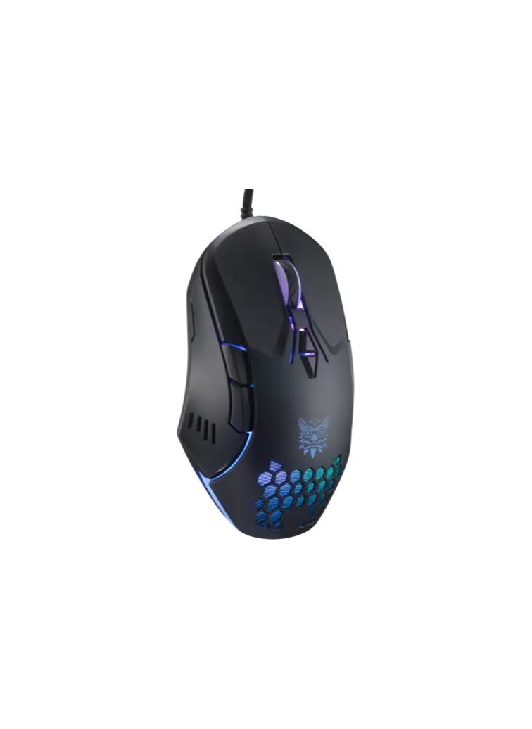 أونيكوما - Onikuma - ماوس ألعاب CW902 RGB مزود بـ 7 أوضاع DPI اسود - Image 1