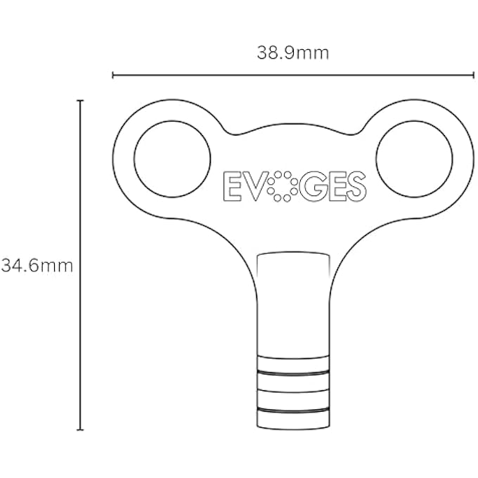 RADIATOR BLEED KEY BRASS CLOCK TYPE VALVE KEYS FOR RADIATORS AIR VENT AND TOWEL RAIL UK, PACK OF 2 - Image 2