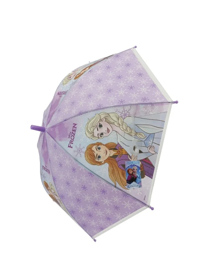 ديزني Disney Frozen Kids Umbrella – Elsa and Anna Purple Rain Umbrella for Girls