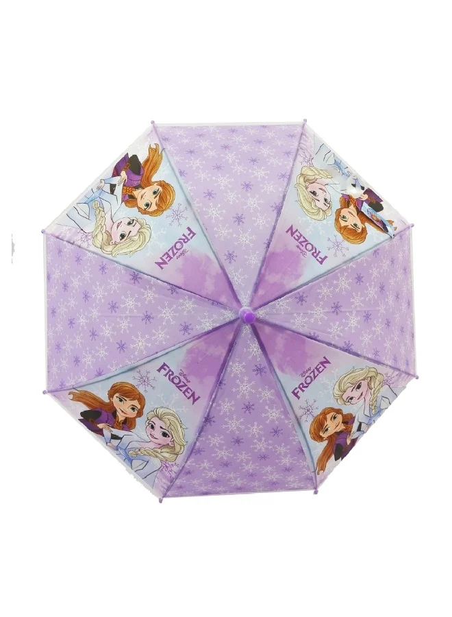 ديزني Disney Frozen Kids Umbrella – Elsa and Anna Purple Rain Umbrella for Girls