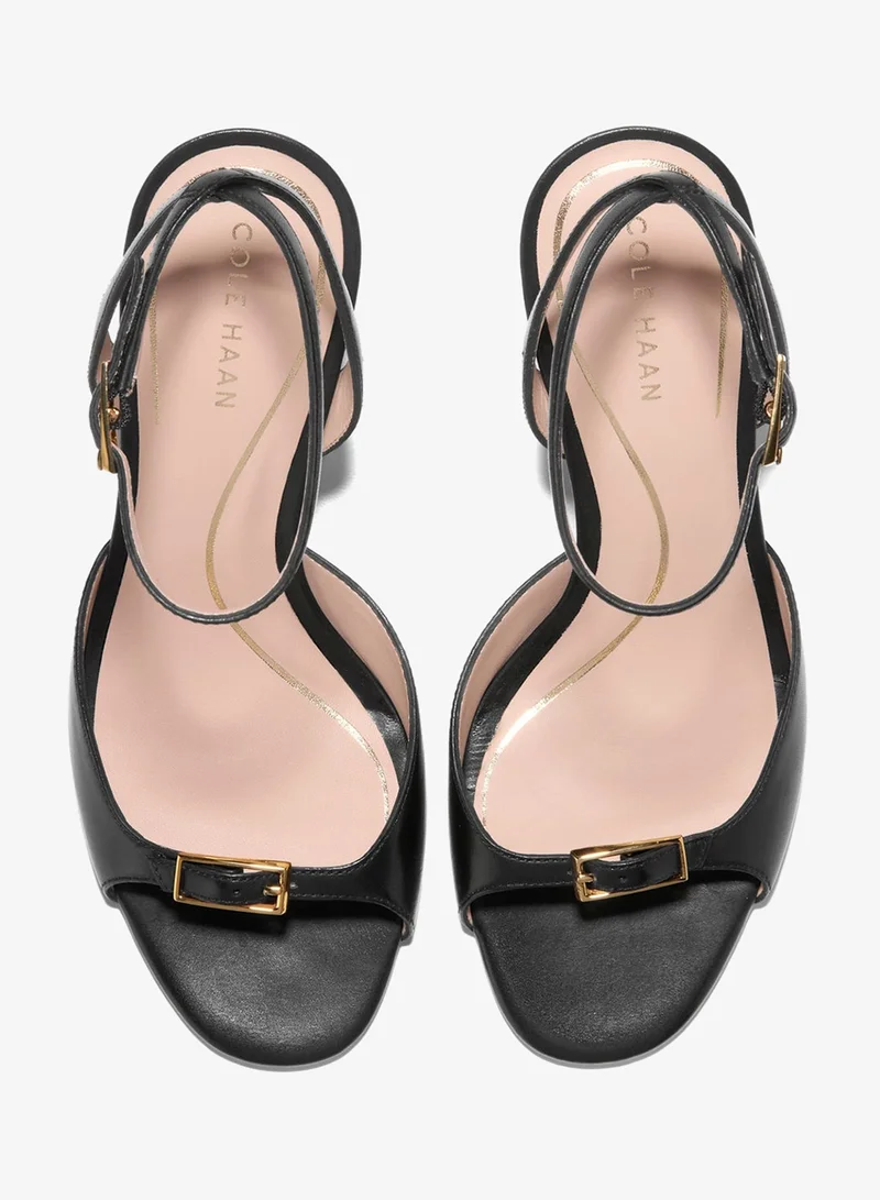 COLE HAAN BLACK Women's Annalise Buckle Sandals for Women | Best Price UAE