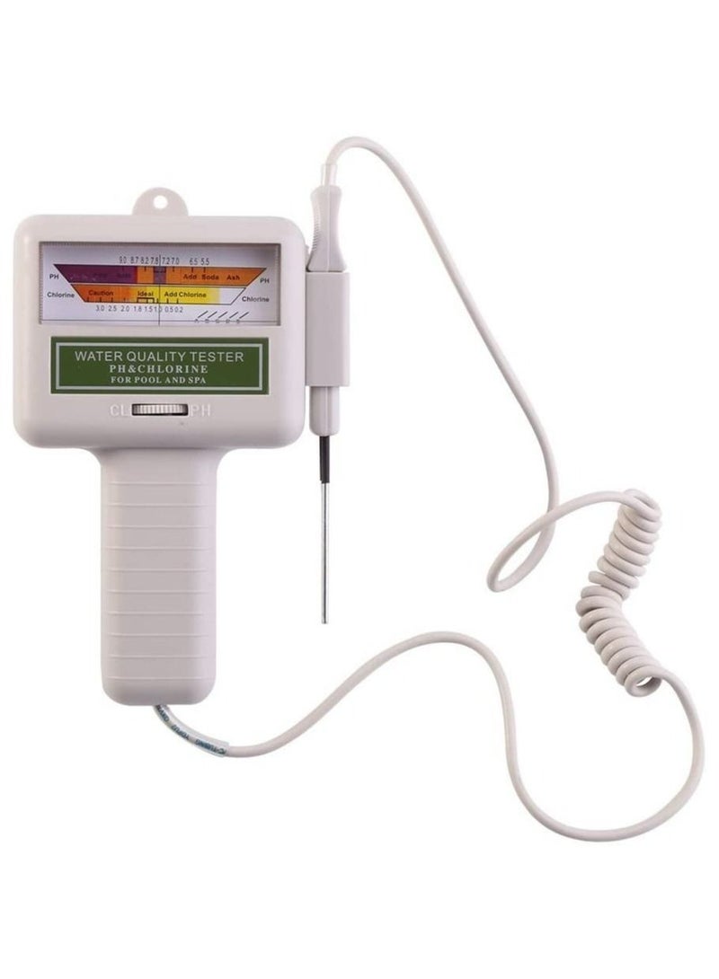 مييلان جهاز فحص درجة الحموضة 2 في 1 ، جهاز قياس مستوى الكلور ، جهاز قياس مستوى الكلور ، تحليل جودة المياه ، جهاز فحص قياس المياه لحمام السباحة ، سبا مياه الينابيع - Image 1