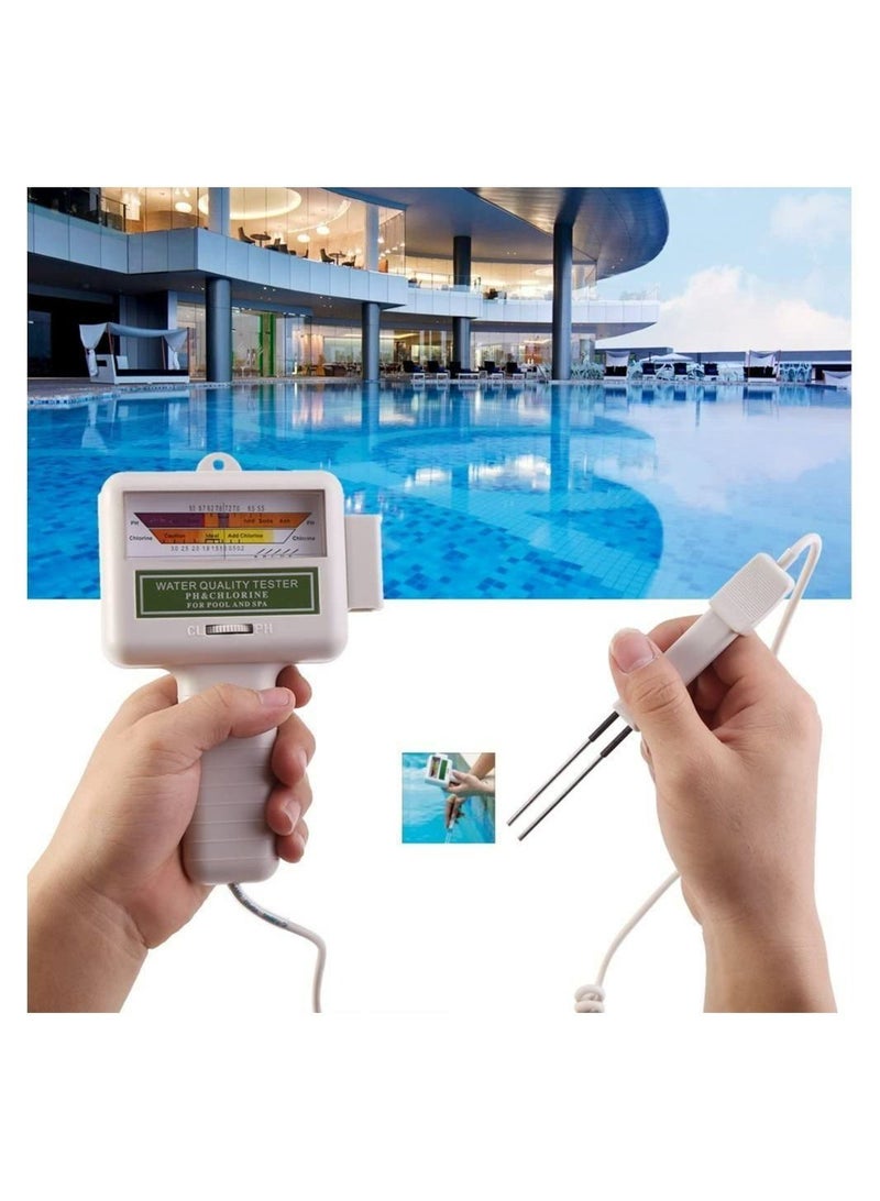 مييلان جهاز فحص درجة الحموضة 2 في 1 ، جهاز قياس مستوى الكلور ، جهاز قياس مستوى الكلور ، تحليل جودة المياه ، جهاز فحص قياس المياه لحمام السباحة ، سبا مياه الينابيع - Image 2