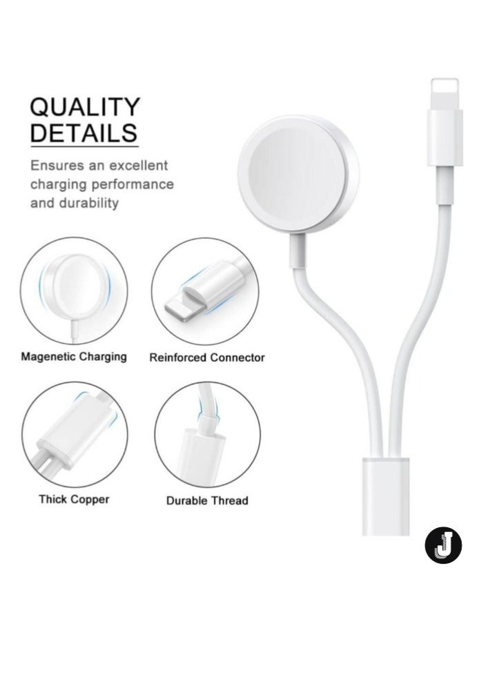 JAJEEK "New Sleek 4.9ft MFi Certified Magnetic Charging Cable for Apple Watch & iPhone" - Image 2
