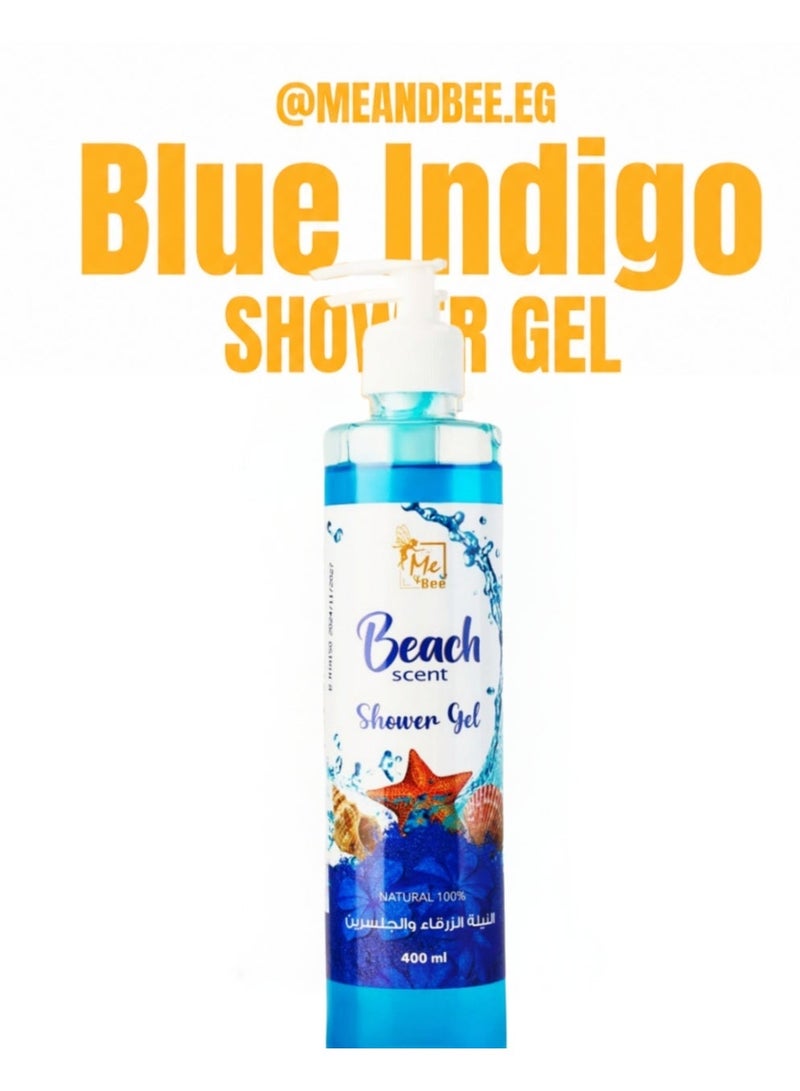 Me & Bee blue indigo shower gel for whitening - Image 1
