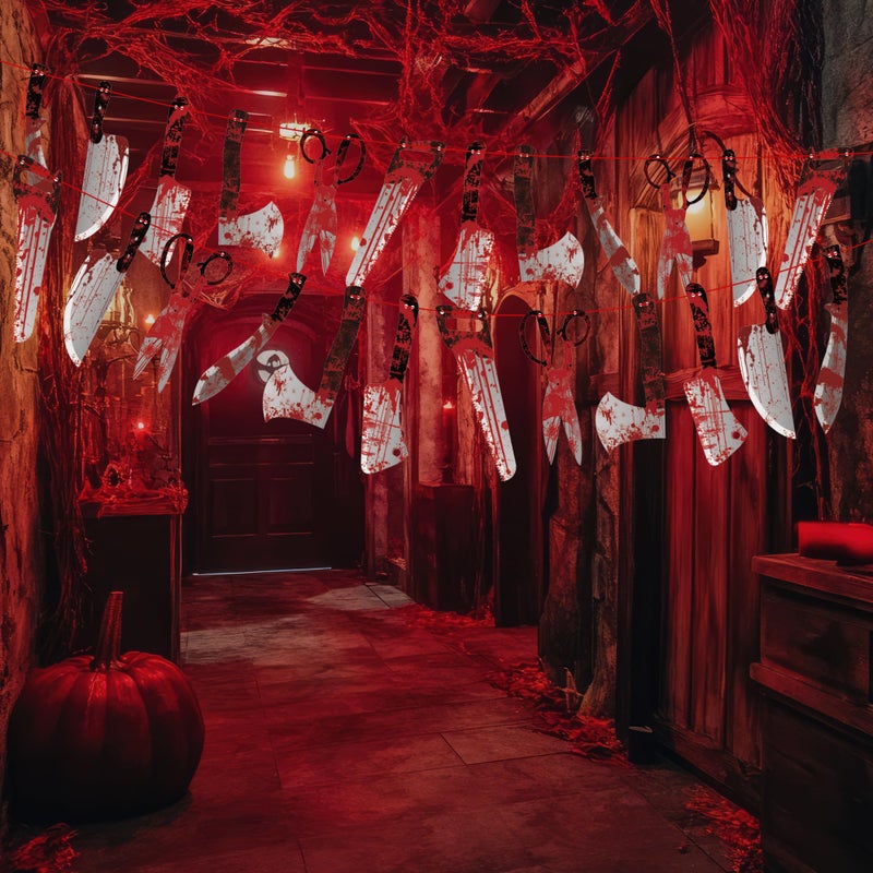 OHOME Halloween Party Decorations - 12 Pack Trunk or Treat Banner | Halloween Decorations for Indoor Outdoor Outside - Hanging Backdrop Garland Decor for Birthday Party Favors Supplies - Image 5