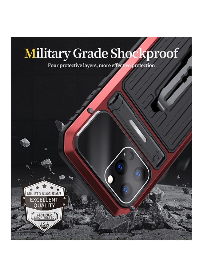 Zaboon Case For iPhone 12 Pro Max Armor Shockproof Splash-proof Dust-proof Phone Case with Holder - Image 4