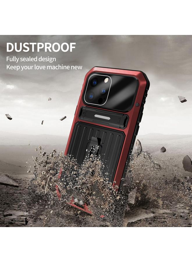 Zaboon Case For iPhone 12 Pro Max Armor Shockproof Splash-proof Dust-proof Phone Case with Holder - Image 5