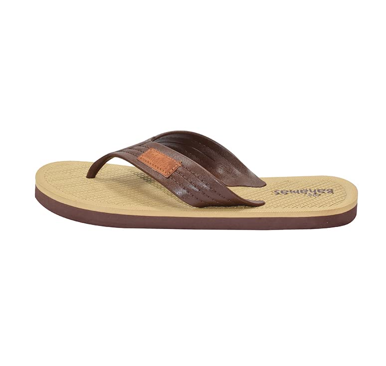 BAHAMAS Men's Slippers/Men's Flip flop/Men's Daily Use Slipper (Brown, numeric_7) - Image 3