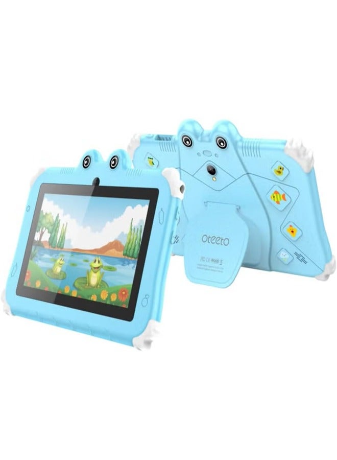 Oteeto Oteeto TAB 6-Pro Tablet/4GB RAM + 128GB ROM/7 Inch IPS LCD/Quad-Core 1.3 GHz Processor/2MP Front + 5MP Rear Camera/3500mAh Battery/Wifi/ Android 13/Includes Tablet PC, Charger, Micro Cable, Screen protector, User manual, Bracelet & touch pen.  - Image 1
