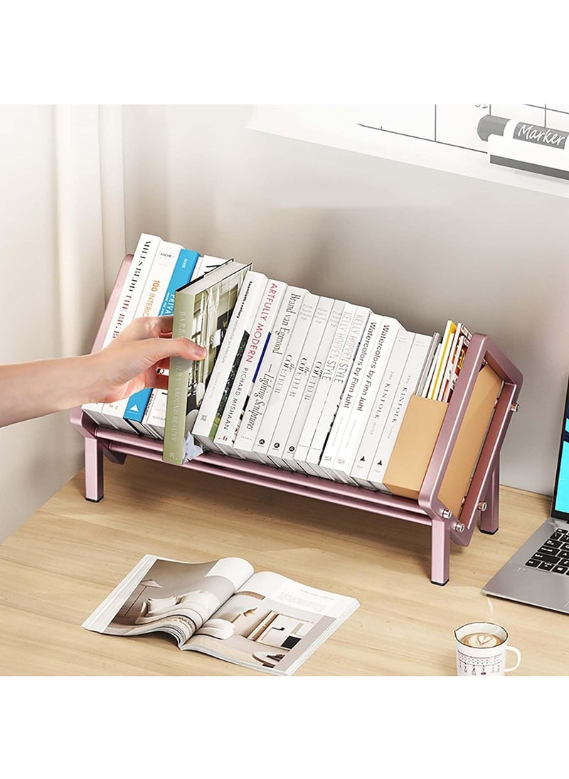 Wood Desktop Hutch Shelf, Desktop Bookcase for Computer Desk, Multipurpose Display Shelf Rack Organizer for Office Supplies Organizer, Home Decor(White,60CM)