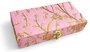 SHAKTISM Decorative and Attractive Cash Box, Shagun, Jewellery Money Box Envelop Wedding, Gift Box, Bangel box With Embroidery Eesigns(Pack of 1Pc) (Rose Pink) - Image 5