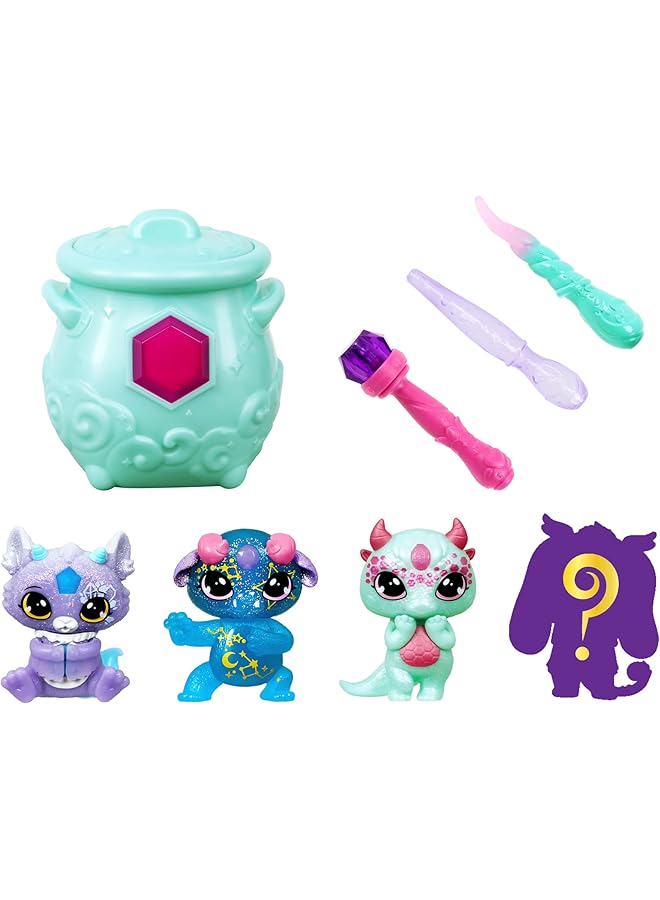 ماجيك ميكس مجموعة من 4 عصا سحرية من ميكسلينج شيمر ماجيك ميجا تكشف عن سلسلة إطلاق العنان لقوى الطاقة السحرية للأطفال من سن 5 سنوات فما فوق، متعددة الألوان 14692 - Image 1