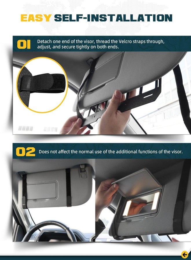 Trumgeta 7"x13" Universal Sun Visor Organizer Rigid MOLLE Panel for Vehicle Car SUV Trucks Tactical Gears Interior Accessories - Image 5