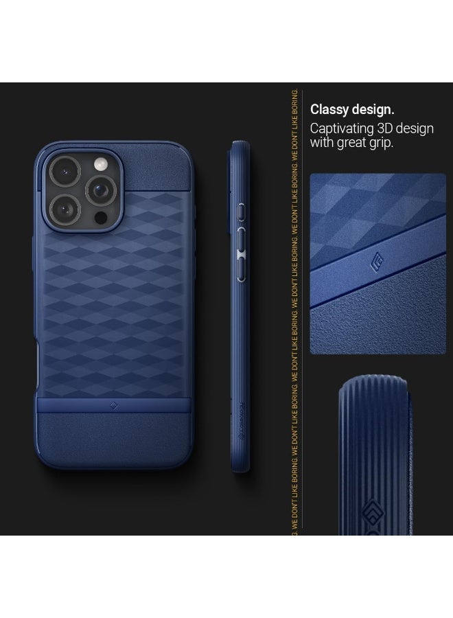 Caseology Parallax Mag for iPhone 16 Pro MAX MagSafe Case Cover Mil Grade - Midnight Blue - Image 3