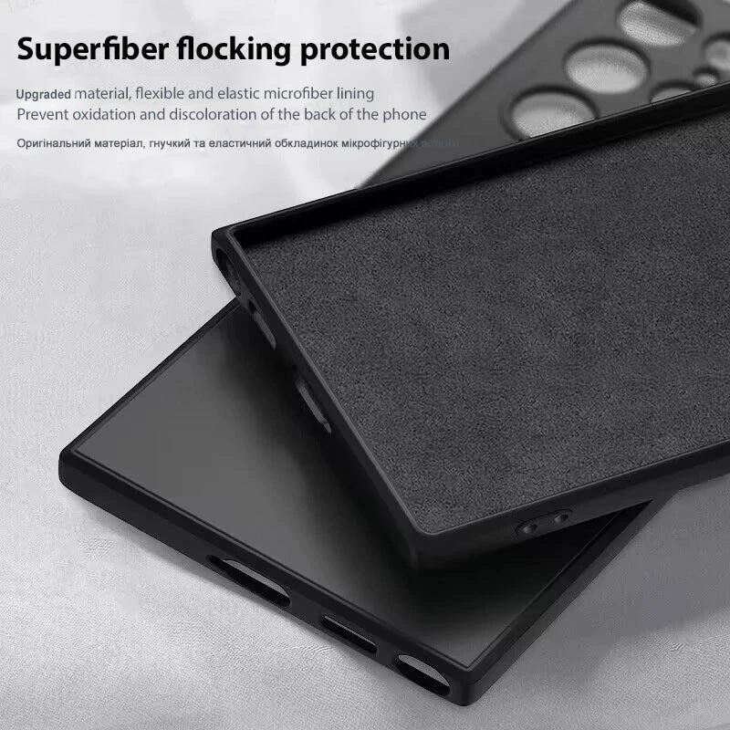 غطاء MagSafe بسيليكون لـ Samsung Galaxy S22 Ultra باللون Lilac مغناطيسي من السيليكون مع مغناطيس قوي وتغطية كاملة مع ملمس ناعم مع مقاوم للخدش عملي للاستخدام المتكرر خفيف الحمل - Image 3