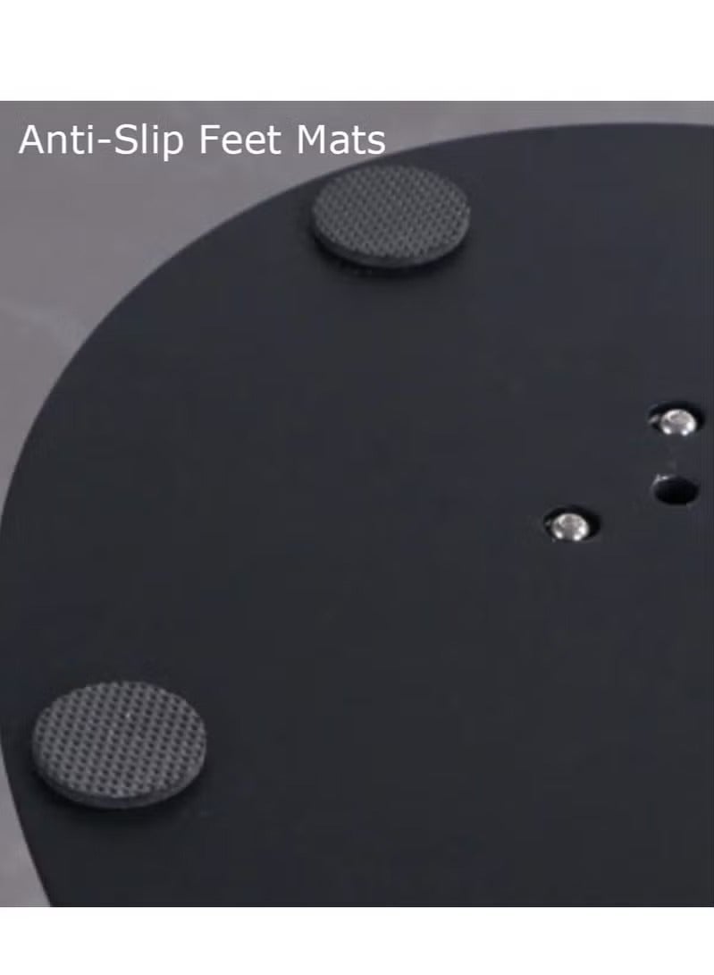 Small Side Table, C Shaped End Table for Sofa and Bed, TV Tray Table with Metal Frame for Couch, Living Room, Bedroom - Image 5