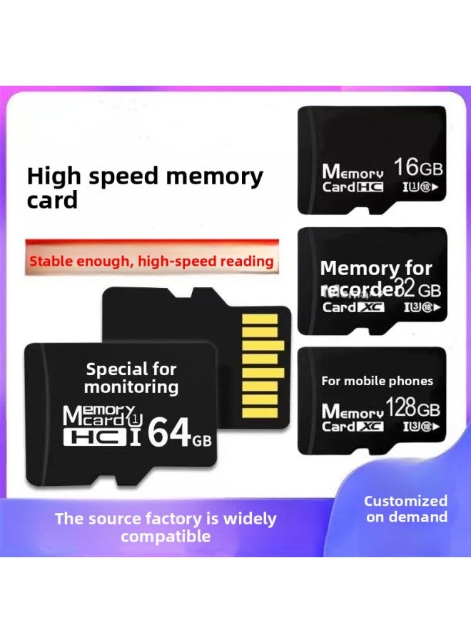 Factory Wholesale Tf Card 128g High Speed 64g Monitoring Memory Special Card Mobile Phone Camera 32gsd Memory Card 8g 