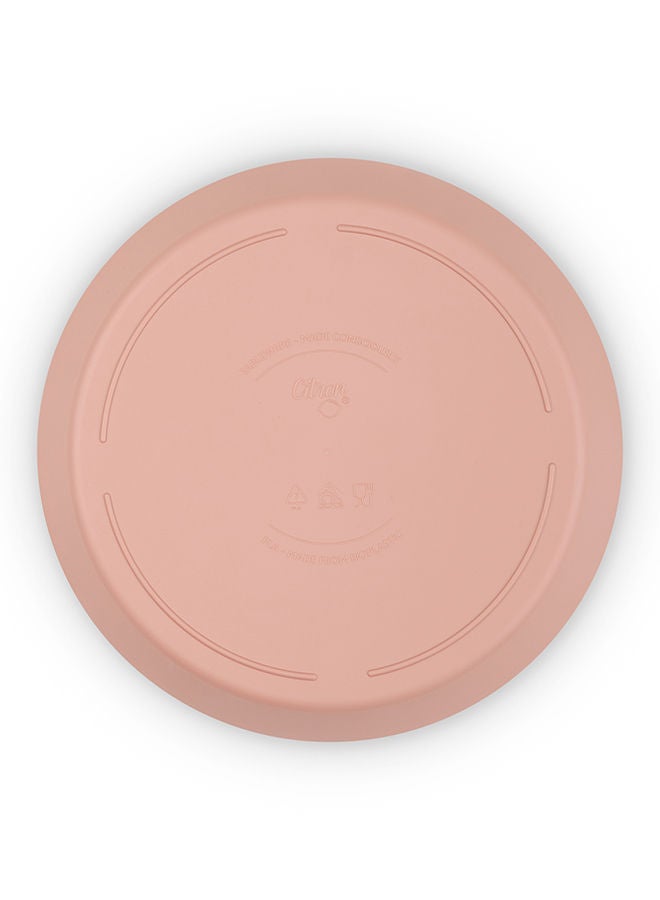 سترون طقم  أطباق بلاستيك - ورديكريمي - Image 2