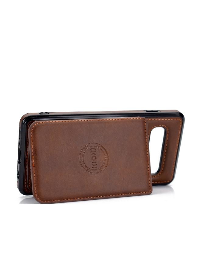 S-TOP Case For Samsung Galaxy S10 Calf Texture Magnetic Card Bag PU Phone Case - Image 4