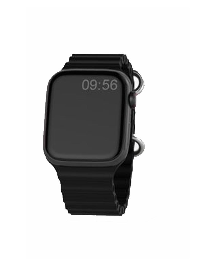 modio Modio Super Mini Ladies Special Smart Watch with Three Set Strap and Wireless Charger Black  - Image 3