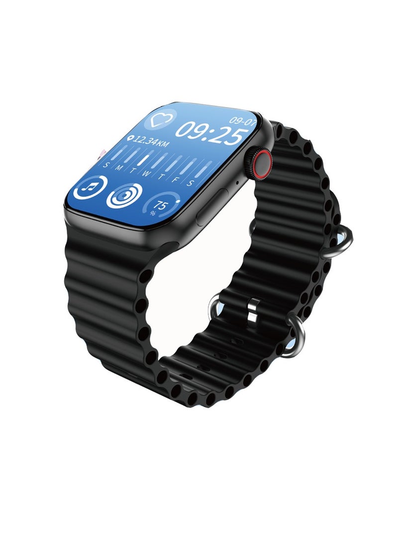 modio Modio Super Mini Ladies Special Smart Watch with Three Set Strap and Wireless Charger Black  - Image 2
