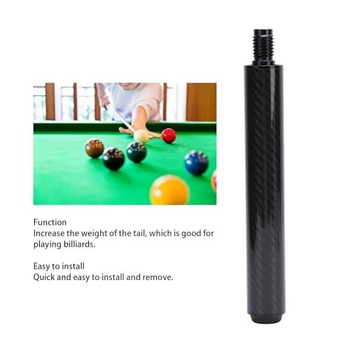 Diyeeni 8 inch Billiard Pool Cue Extension, Carbon Fiber Billiard Sticks Extender, Billiard Cue End Extension Stick, for Billiard Cue Extending Accessory - Image 4