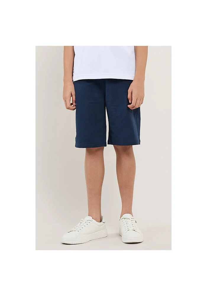 R&b Solid Shorts with Drawstring Waist