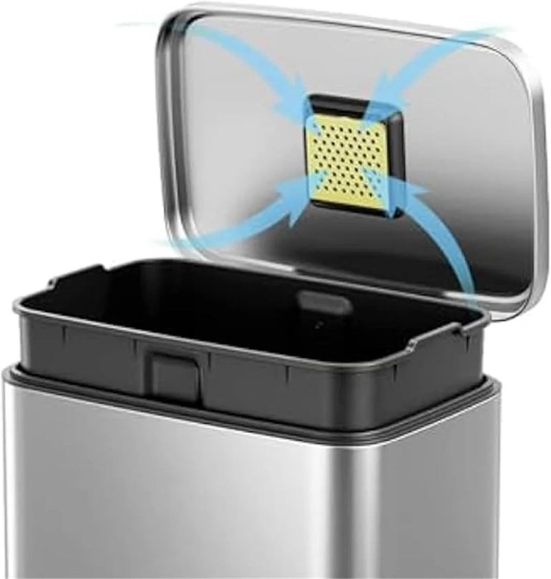 Compost Bin Filters Replacements Trash Can Odor Absorbing Filter Refills for Garbage Cans, Activated Charcoal Deodorizer(24PCS) - Image 3