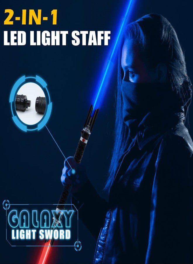 ANNDOFY Light Up Sabers for Kids, 2-in-1 Dual Light Sword with FX Sound (Motion Sensitive), Expandable Light Swords Set for Galaxy War Fighter Warriors, Christmas Birthday Gift - Image 4