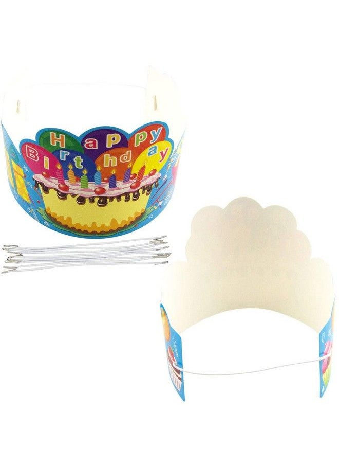 Fancy Land - Birthday Crowns For Kids Family Birthday Classroom School Vbs Party Supplies Pack Of 30 - Image 1