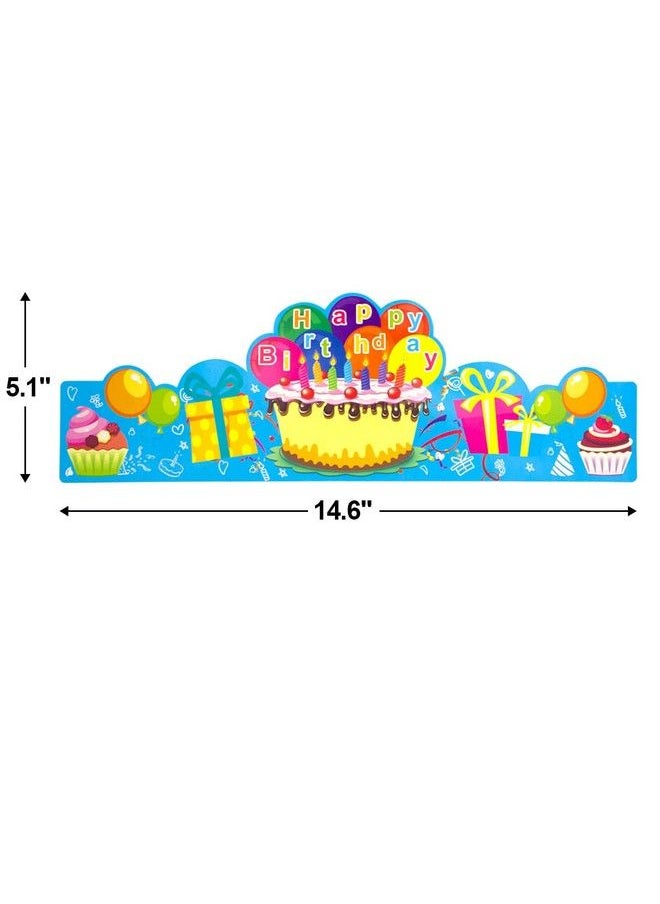 Fancy Land - Birthday Crowns For Kids Family Birthday Classroom School Vbs Party Supplies Pack Of 30 - Image 1