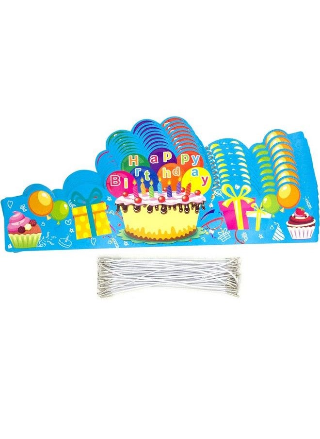 Fancy Land - Birthday Crowns For Kids Family Birthday Classroom School Vbs Party Supplies Pack Of 30 - Image 1