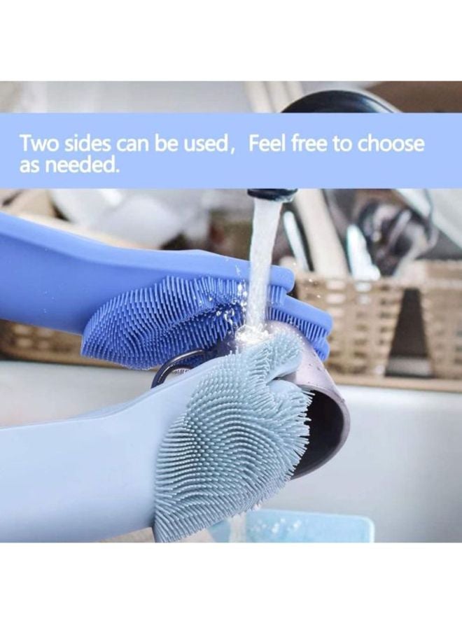 Sharpdo Magic Dishwashing Gloves Blue 14x6.2inch - Image 3