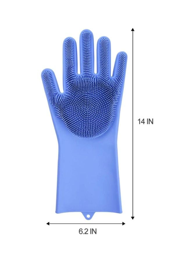 Sharpdo Magic Dishwashing Gloves Blue 14x6.2inch - Image 5