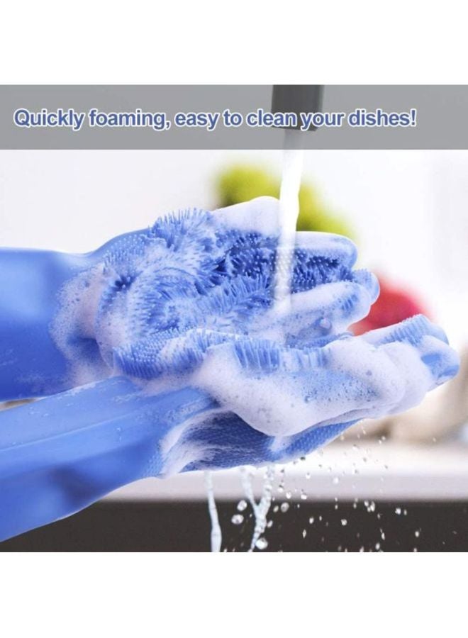 Sharpdo Magic Dishwashing Gloves Blue 14x6.2inch - Image 2