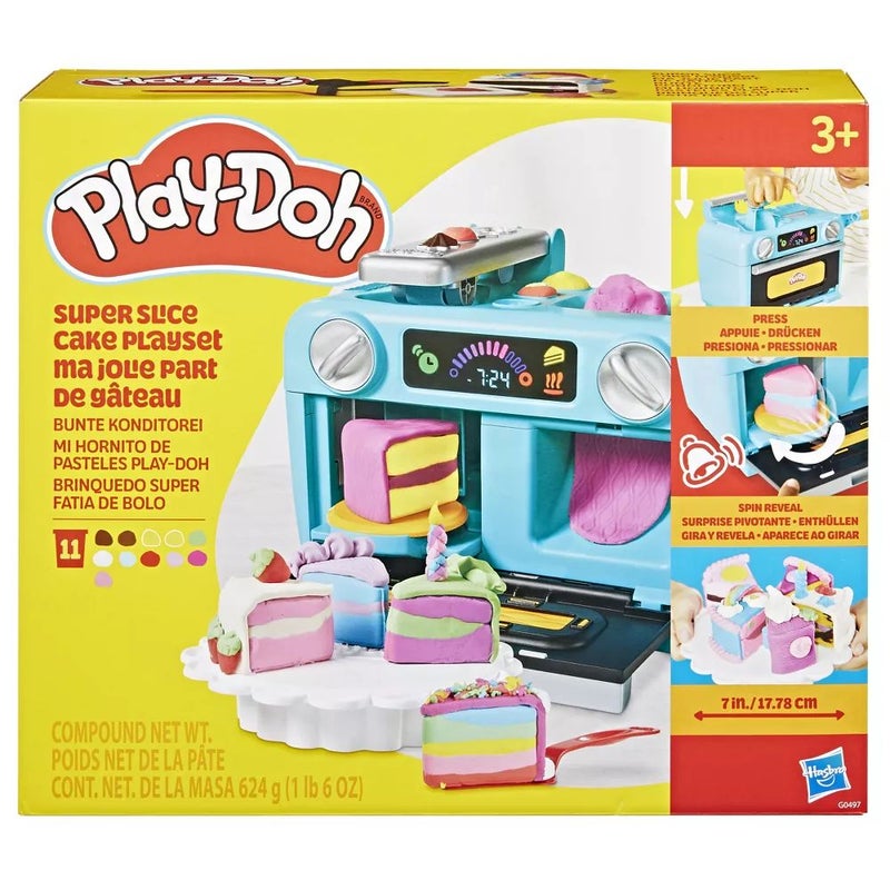 Play-Doh مجموعة لعب كعكة سوبر سلايس (624 جرام) - Image 1
