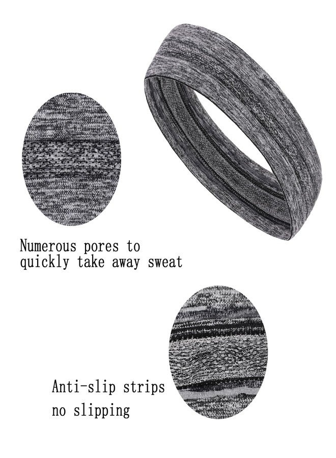 إكستريند مجموعة إكس تريند من 6 قطع من عصابات الرأس الماصة للعرق للنساء للتمارين الرياضية، عصابة رأس أنيقة للنساء مانعة للانزلاق، عصابة رأس رياضية ماصة للرطوبة لليوجا - Image 3