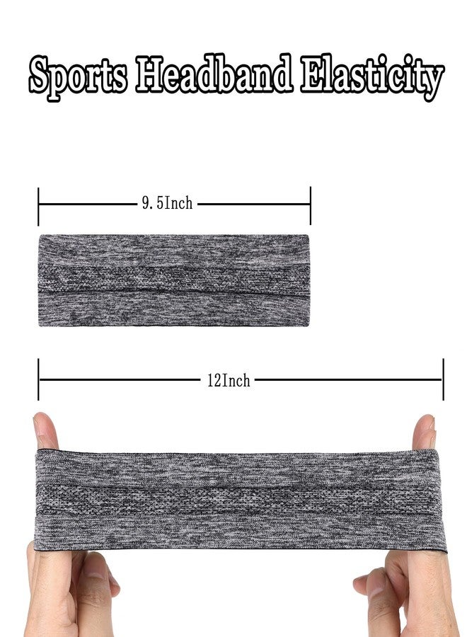 إكستريند مجموعة إكس تريند من 6 قطع من عصابات الرأس الماصة للعرق للنساء للتمارين الرياضية، عصابة رأس أنيقة للنساء مانعة للانزلاق، عصابة رأس رياضية ماصة للرطوبة لليوجا - Image 2